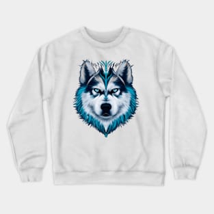 Alaskan Malamute Watercolor Graphic Crewneck Sweatshirt